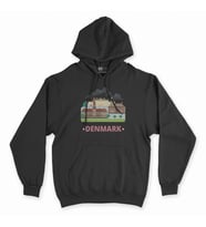 Danimarka Siyah Kapşonlu Sweatshirt Hoddie