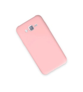 Galaxy J7 Kılıf Nano İçi Kadife  - Pudra