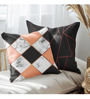 eJOYA Modern Tasarımlı 2'li Yastık İçi Ve Kırlent Kılıfı 45cm 113462