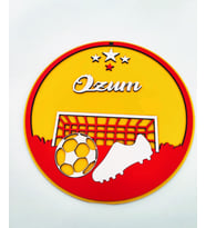 Çocuk Odası TARAFTAR  Kapı-Duvar Sarı Kırmızı İsim Yazılı