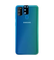 Samsung Galaxy M30S Kamera Lens Koruyucu HD 3D Tempered Glass Cam (Siyah)