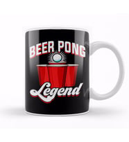 Beer Pong Legend Funny Beirut Beerpong College Kupa Bardak Porselen