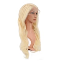 Gerçek Front Lace Daalı Platin Tül Peruk / 65/70cm