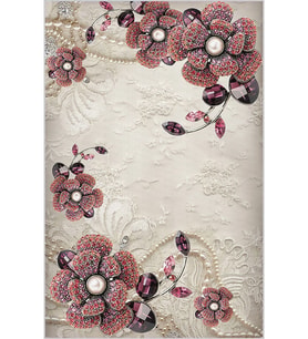 Eliana Home Baskılı, Yıkanabilir Kaymaz Taban Salon Halısı LNA1848-SM252 100x150 cm (Bej)