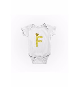 Beyaz F Harfi Faskılı Bebek Zıbını
