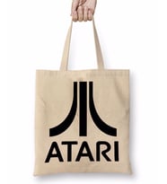 Atari Logo Vintage Bez Çanta Uzun Saplı