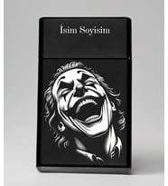 Joker Desenli Metal Tabaka – Kişiye Özel İsimli Hediyelik