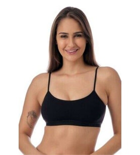 Pedli İp Askılı Siyah Büstiyer