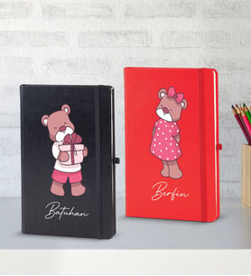 BK Gift Kişiye Özel Sevgili Temalı 2’li Defter Seti, Sevgiliye Hediye, Sevgililer Günü Hediyesi, Doğum Günü Hediyesi-3