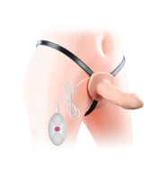 İçi Boş Belden Bağlamalı Titreşimli Penis 16.5 cm