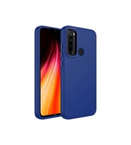 Xiaomi Redmi Note 8 Uyumlu Kılıf Metal Çerçeve ve Buton Tasarımlı Silikon Zore Luna Kapak