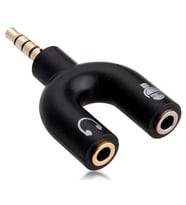 Kulaklık Mikrofon Çoklayıcı 3.5mm Switch Splitter