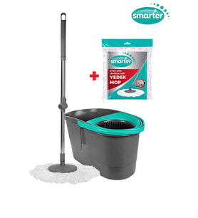 SMARTER OTOMATİK TEMİZLİK SETİ VE MİKROFİBER YEDEK MOP PASPAS
