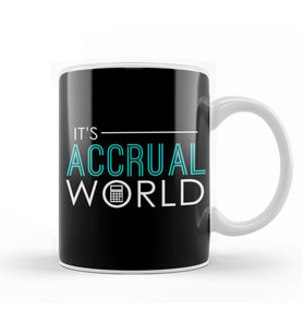 It s Accrual World Awesome Accounting Pun Kupa Bardak Porselen