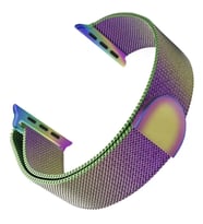 Microsonic Apple Watch Series 10 46mm Kordon Luxe Metal Twist Iridescent (Parlament)