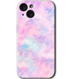 İphone 15 Kılıf HD Desen Baskılı Kılıf - Pembe-Duman