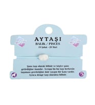 AY TAŞI DOĞAL TAŞ BALIK BURÇ İP BİLEKLİK