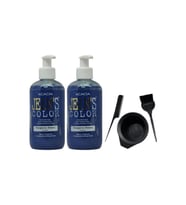Saç Boyası Turkuaz 250ml 2ad Ve Fluweel Saç Boya Kabı Seti