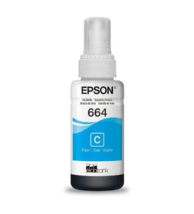Epson Mürekkep Orj. T664 Cyan 70ml - C13T66424A (Mavi)