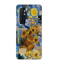 Xiaomi Mi Note 10 LITE Uyumlu Van Gogh Tasarımlı Şeffaf Telefon Kılıfı