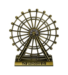 Dekoratif Metal The London Eye Biblo Dönme Dolap Biblo 9 Cm