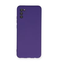 Samsung Galaxy A03s Kılıf Nano İçi Kadife Silikon - Mor