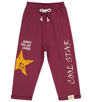 Civil Boys Cool Star Baskılı 2-5 Yaş Eşofman Altı - Haki 5-6 Yaş (Bordo)