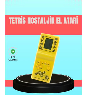 Retro Tetris El Aterisi – Pil ile Çalışan Taşınabilir Mini Oyun Konsolu