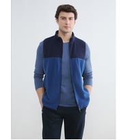 LCWAIKIKI Classic Lacivert Standart Fit Dik Yaka Erkek Polar Yelek