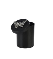 Vitale Mat Siyah Çiçek Kutu Mumluk 9*11,5 Cm AK.JA0191