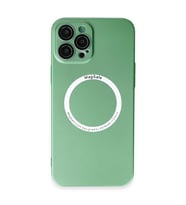 Apple İphone 12 Pro Kılıf Jack Magneticsafe Lens Silikon - Yeşil
