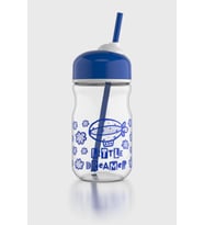 Renga Bubble Kids Little Dreamer Desenli 370 ml Pipetli Cam Şişe 182027 Mavi