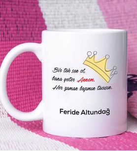 Anneler Günü Hediyesi Anneye Hediye - 17 - Kupa Bardak