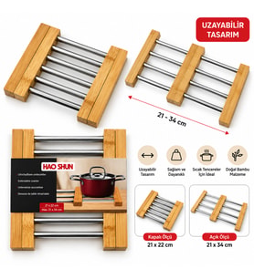 Lunaev Ayarlanabilir Metal Nihale – Bambu Ayaklı