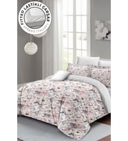 Lastikli Çarşaflı %100 Pamuk Saten Çift Kişilik Nevresim Takımı Dream Roses Luxury