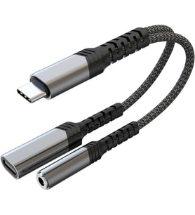 AWINLI USB C - 3,5 mm Kulaklık ve Şarj Aleti Adaptörü, 2'si 1 Arada Aux - USB C Ses Jakı ve PD Hızlı Şarj Adaptörü, iPhone 16 15 Pro Max, Galaxy S24 S23 S22, Piksel, iPad Pro için uygundur