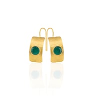 Kadir Jewellery 22 Ayar Altın Kaplama Kadın Minimal Küpe -El İşçiliği Ve Hipoalerjenik Küpe