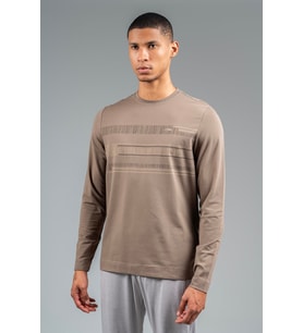 Maraton Regular Erkek Bisiklet Yaka Kakao Sweatshirt
