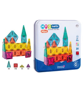 Mini Seyahat Tipi Metal Kutulu 24 Parça Magnet Oyun Seti
