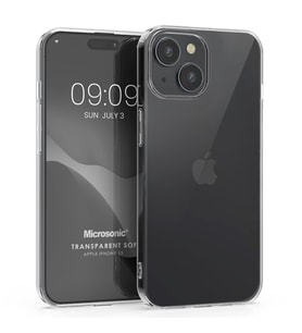 Microsonic Apple iPhone 15 Kılıf Transparent Soft Şeffaf (Renksiz)
