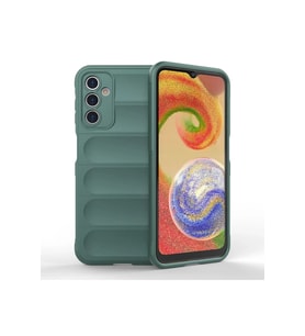 Newface Samsung Galaxy A14 4G Kılıf Optimum Silikon - Koyu Yeşil