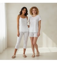 Kadın Kapri Atlet Tshirt Şort ve Bralet 5'li Set BB2418