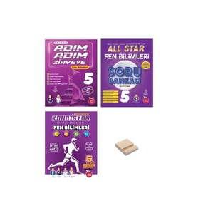 5. Sınıf Adım Adım Zirveye All Star ve Kondisyon Fen Bilimleri 3lü Set