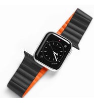 DUX DUCIS Apple Watch 38/40/41MM için Manyetik Zincir Versiyon PU Deri Kayış Kord - SSSSSS2614-1