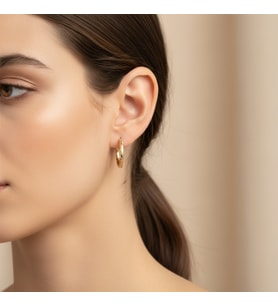 STİL İNCİSİ/XUPING JEWELRY MİNİMAL HALKA KÜPE