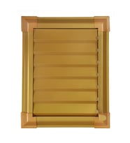 45x45 Alüminyum Altın Banyo Wc Havalandırma Panjuru