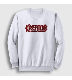 Presmono Unisex Beyaz Logo V2 Kreator Sweatshirt 93259tt (Beyaz)