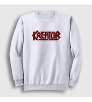 Presmono Unisex Beyaz Logo V2 Kreator Sweatshirt 93259tt (Beyaz)