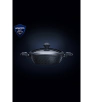 Bio Diamond 26 cm 3.2 lt Antibakteriyel Kulp Karnıyarık Tenceresi (Gri)