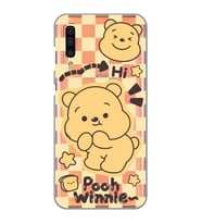 Samsung Galaxy A30S/A50/A50S Uyumlu Winnie The Pooh Desenli Şeffaf Telefon Kılıfı
